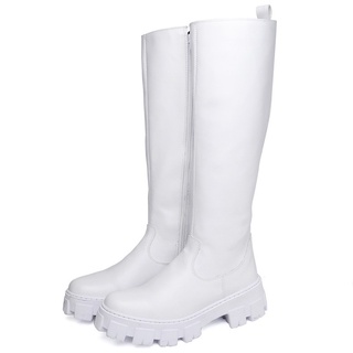 Bota Galocha Dubuy Feminino Cano Alto Branca 1809FG