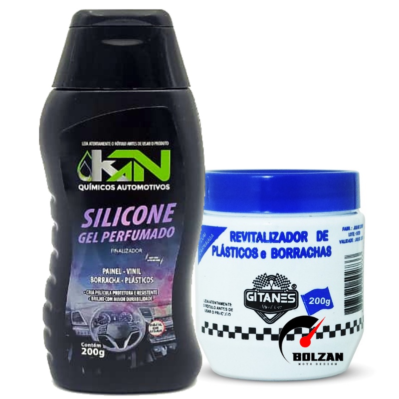 Silicone em Gel Perfumado + Revitalizador Plástico, Painel E Para-choque Gel Para Carros
