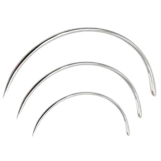 Agulha Curva P/ Costura Tecido Luli - 3 Unidades | Couro Megahair em Oferta na Shopee