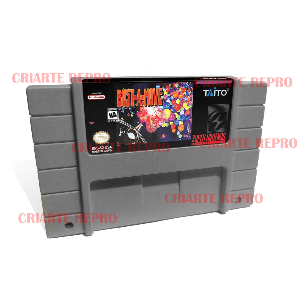 Jogo Placa Nova de SNES Bust a Move