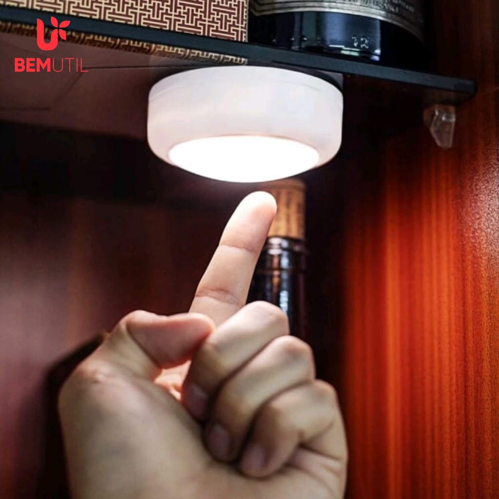 Toque Led de Armarios/Cozinha/Roupeiro Que Acende Por Toque Sem Fio Com ...