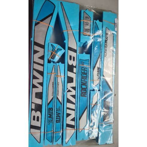 kit Adesivo B.Twin rock rider clear cote para colagem eletrostática 9 pçs novo original
