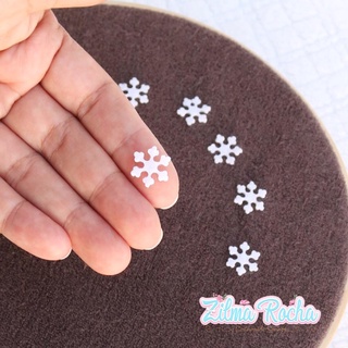 Mini Flocos de Neve Cute 1,5 cm - 40 unidades