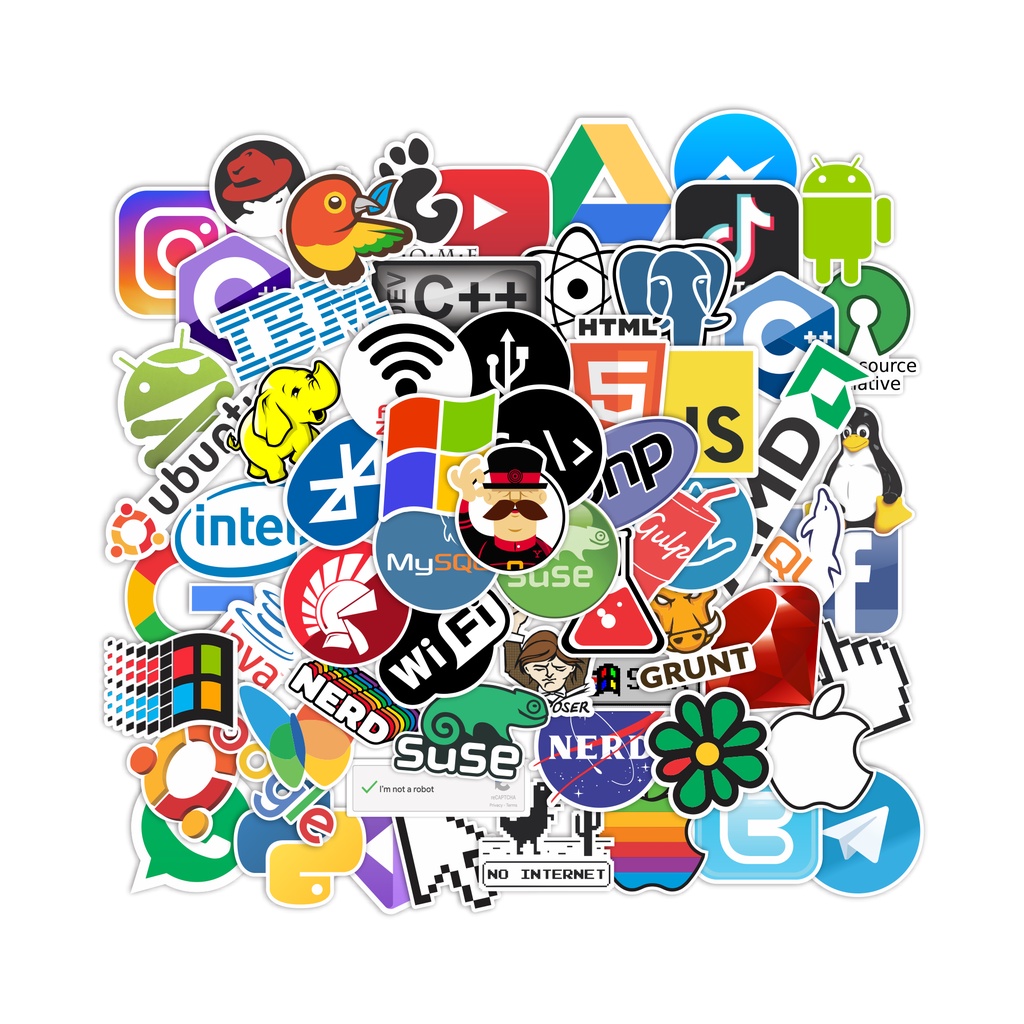 Adesivos stickers Nerd Geek Programação java notebook  | 64 adesivos | modelo 20