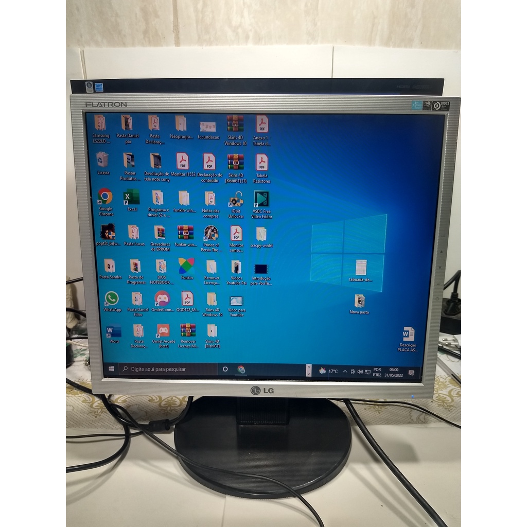 Monitor LG Flatron 17'' Polegadas Modelo L1753TSF Shopee Brasil