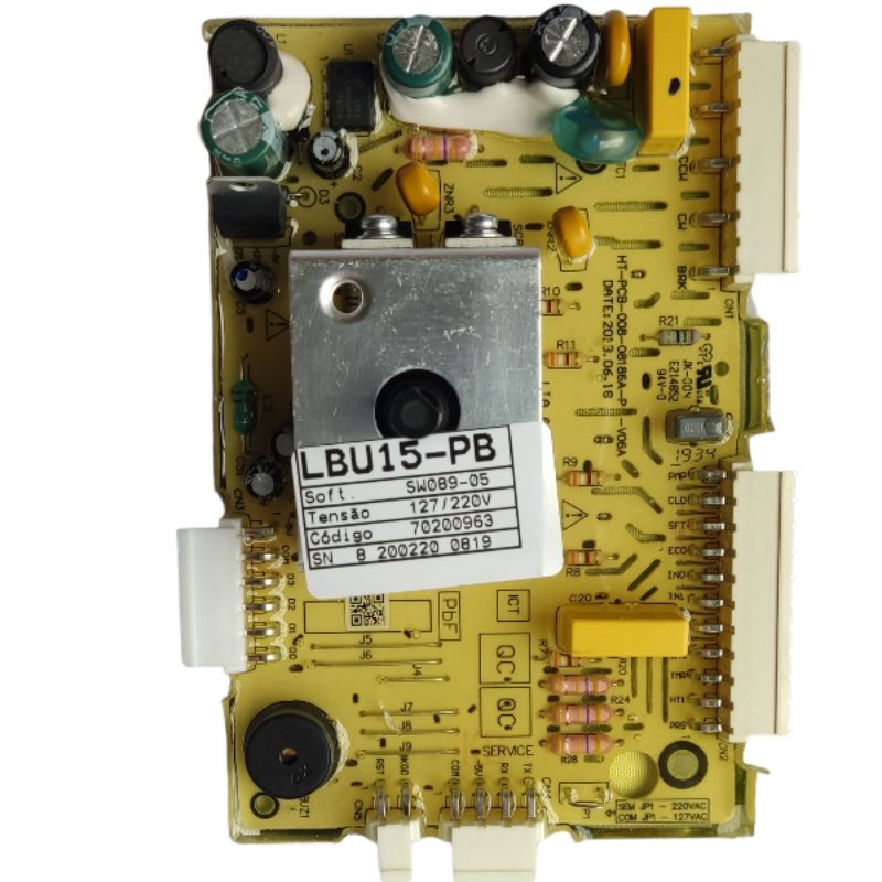 Placa de potência LBU15 máquina de lavar roupa Electrolux cód da placa 70200963