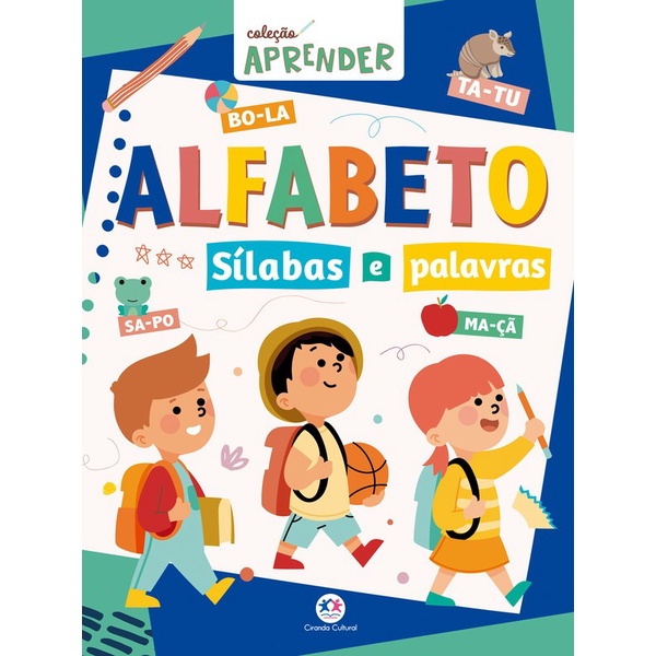 Coleção Aprender - Alfabeto - Sílabas e Palavras em Oferta na Shopee