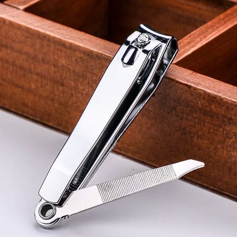 12 Unidades CORTADOR DE UNHA PEQUENO com lixa Aço inox manicure pedicure em Oferta na Shopee