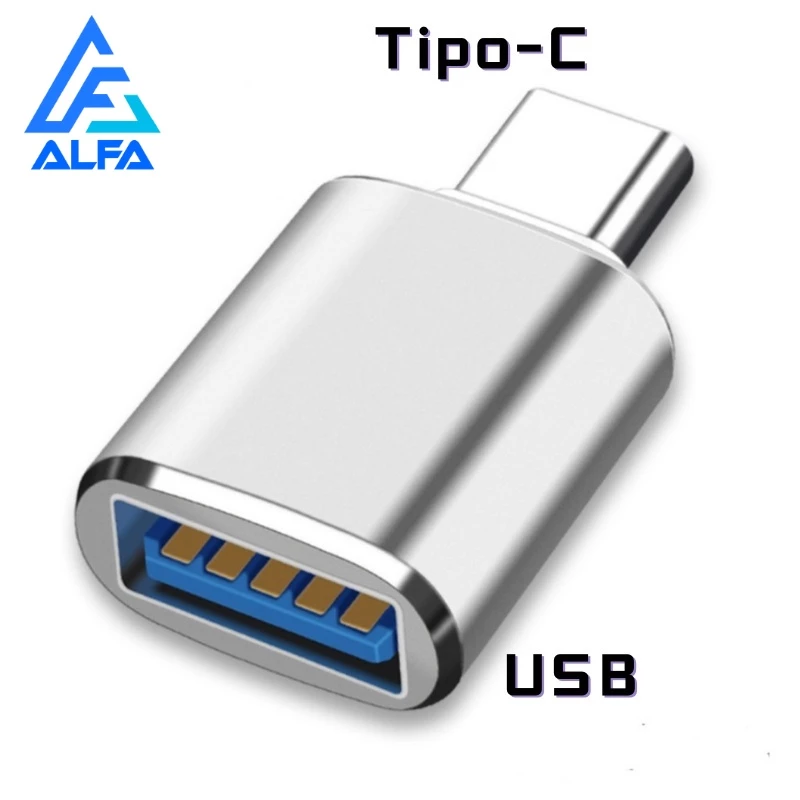 Adaptador Conector Tipo C para USB 3.0 OTG Conversor Macho USB-C Adaptador de Sincronização-de Dados — imagem 1