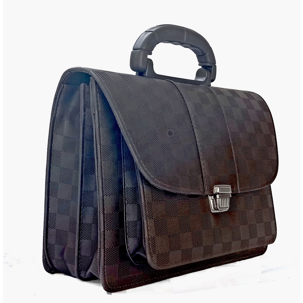 Pasta Tripla CCB Quadriculado F1 Marrom AP - R1913 em Oferta na Shopee