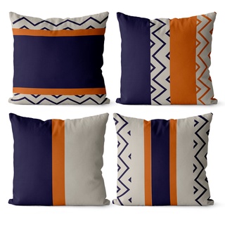 Kit 4 Capas de Almofadas Decorativas 45x45 - moderna 009