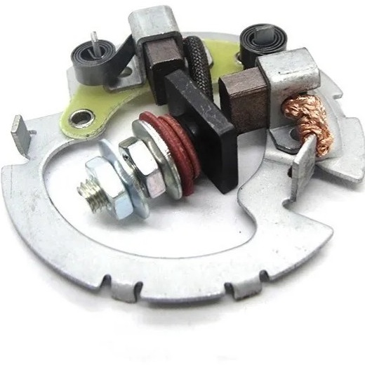 Porta escova motor arranque Cg Titan 125 Sahara Cbx Strada NX XR Aero Falcon Twister Tornado