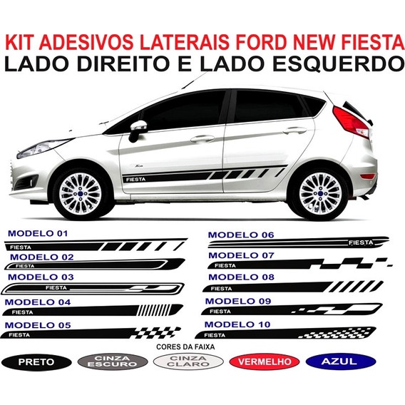 Faixa Lateral Ford Fiesta Faixa Auto Adesiva Colante