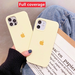 Amarelo Creme Para iPhone 17/16/15/13/14/12/11/Pro max/Ar/XS XR/7/8/Plus/SE/Mini/Capa De Telefone De silicone Líquido em Oferta na Shopee