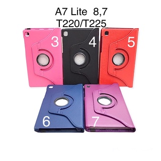 Capa Case Giratoria + Pelicula de Vidro Temperado Para Samsung Galaxy Tab A7 Lite 8.7 SM-T220 SM-T225