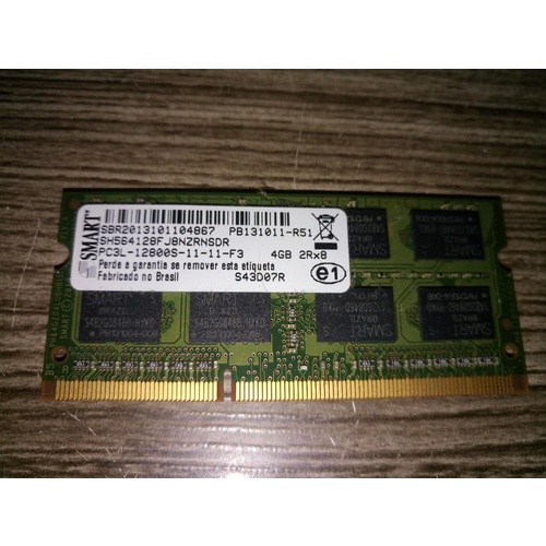 Memória Note 4gb Ddr3l 1600mhz Smart 1,35v Sodim