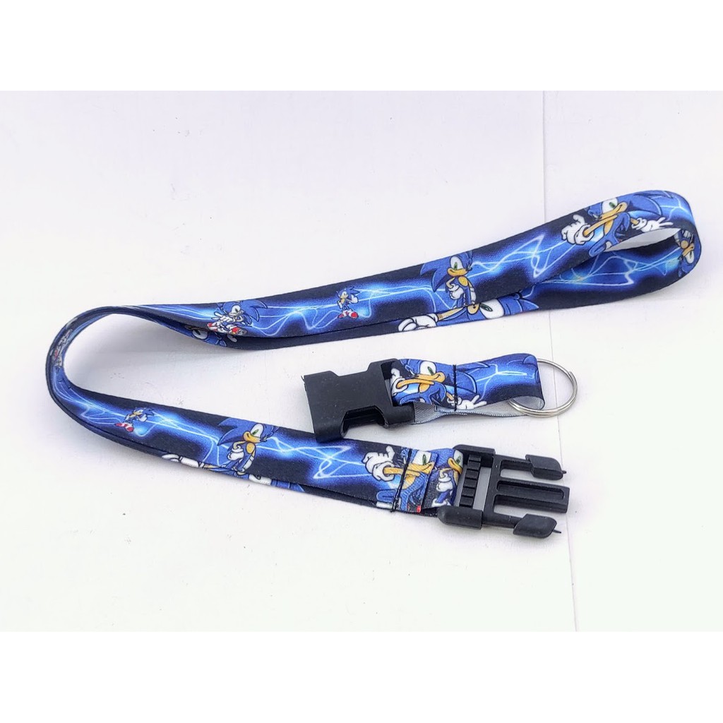 Cordão para pescoço SONIC chaveiro com engate rápido chaveiro crachá brinquedo e chupeta