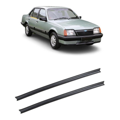 Par 2 Borrachas Vidro Pestanas Externa Porta Traseira Monza em Oferta na Shopee