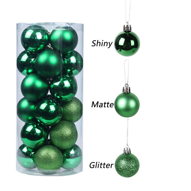 Details about   12/24PCS Christmas Glitter Ball Sphere Bauble Xmas Trees Ornament Hanging Decors 