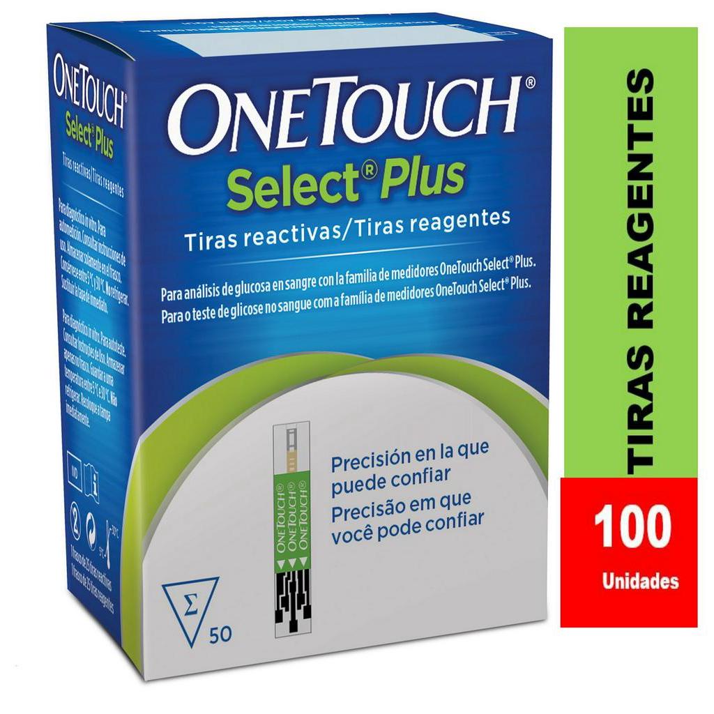 100 Tiras Reagentes One touch medir glicemia / Onetouch  (duas caixas com 50 tiras reagentes cada uma) medir diabetes em Oferta na Shopee