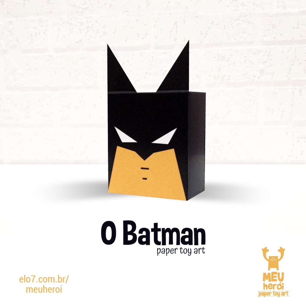 BATMAN - boneco de papel lembrança toy art ímã paper toy | Shopee Brasil