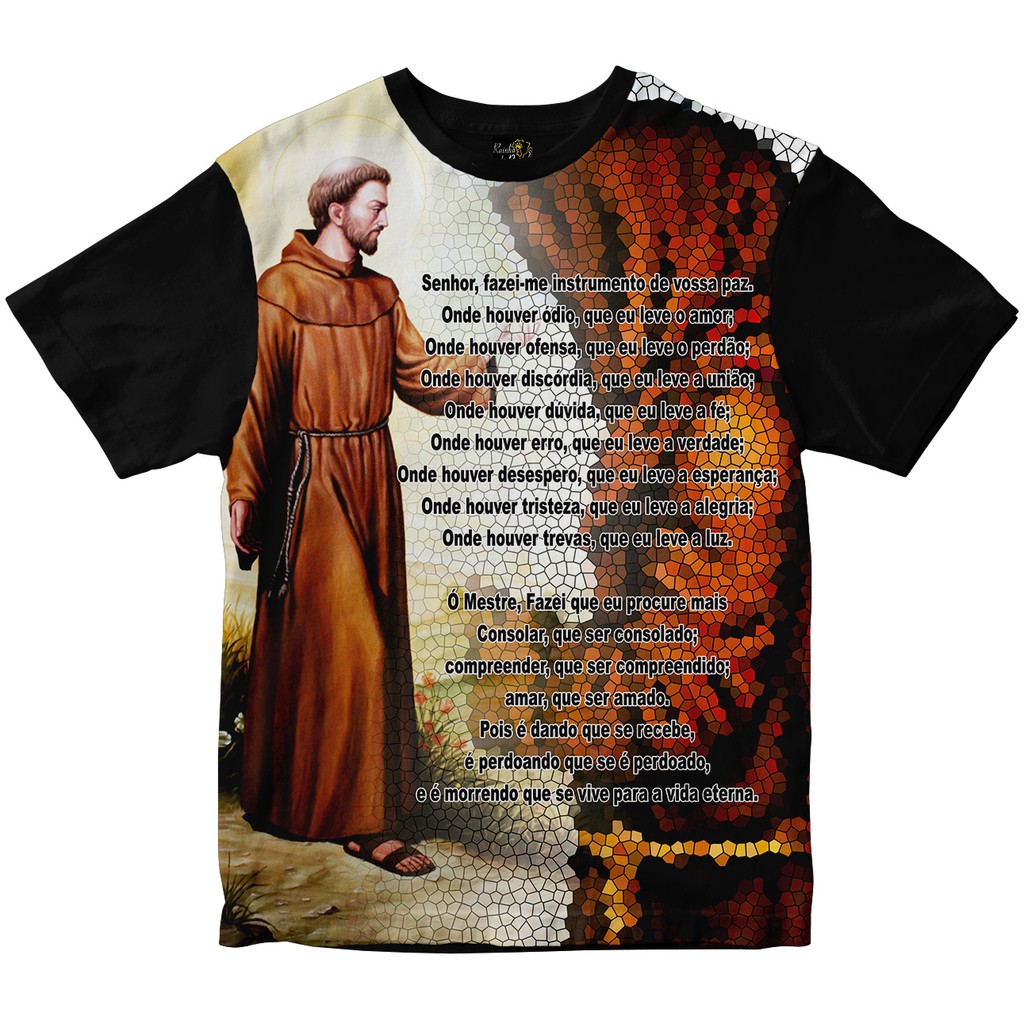Camiseta São Francisco Rainha do Brasil Preta