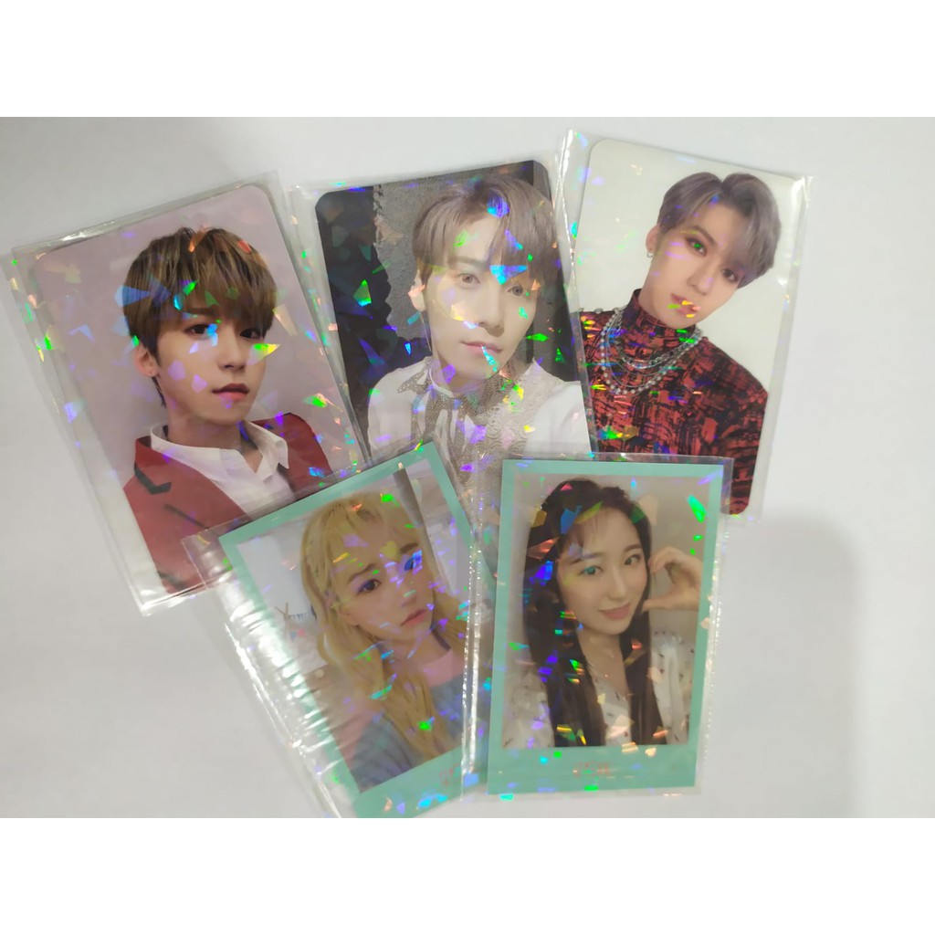 Kpop coleção | Sleeve protetor de photocard diversos modelos holográfico e colorido