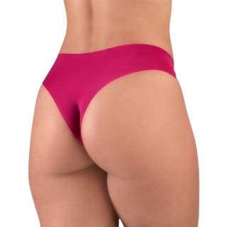 KIT 5 Calcinha Tanga Corte a Laser Não Marca Lisa Sem Costura Poliamida