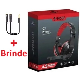 Fone De Ouvido Headphone Com Microfone Gamer Para PC PS4 XBOX Jogos Misde A3 Original