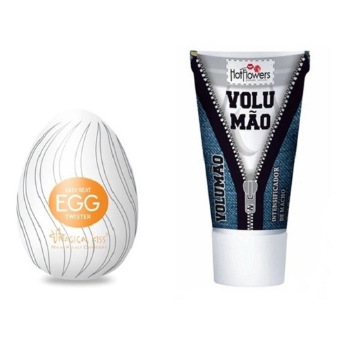 Kit Egg Masturbador Masculino Twister Gel Volumão Aumento Escorrega O Preço