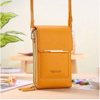 bolsa porta celular transparente transversal “forever Better”
