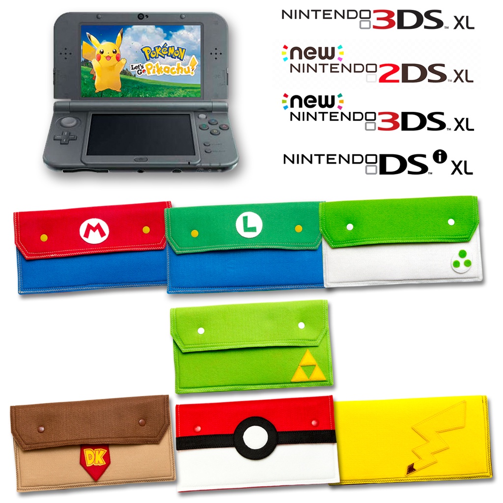 get simultaneous Measurable Case para Nintendo New 3DS Xl - 3DS Xl - New 2DS Xl - DSi Xl (case para o  console, carregador e cards de jogos) | Shopee Brasil