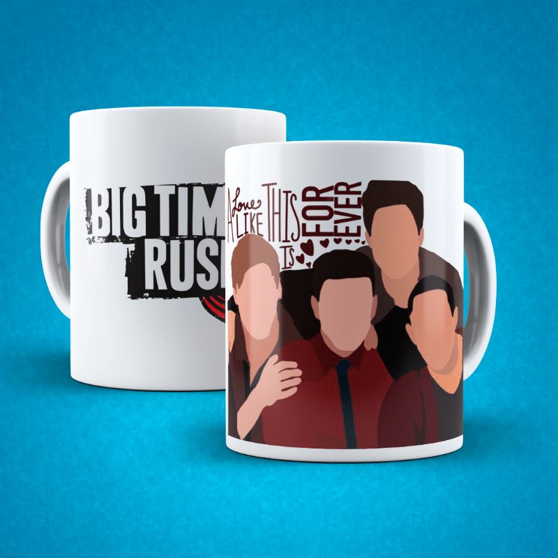 Caneca Big Time Rush - Love Forever (Porcelana)