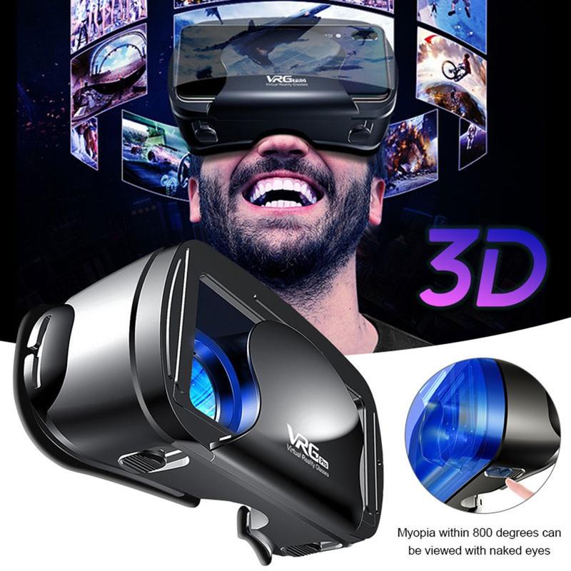 Tela Cheia Óculos De Realidade Virtual VRG Pro 3D VR Grande Angular Para 5 7 Polegada smartphone Dispositivos