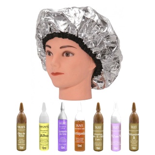 Touca Térmica Metalizada para Hidratação + Brinde