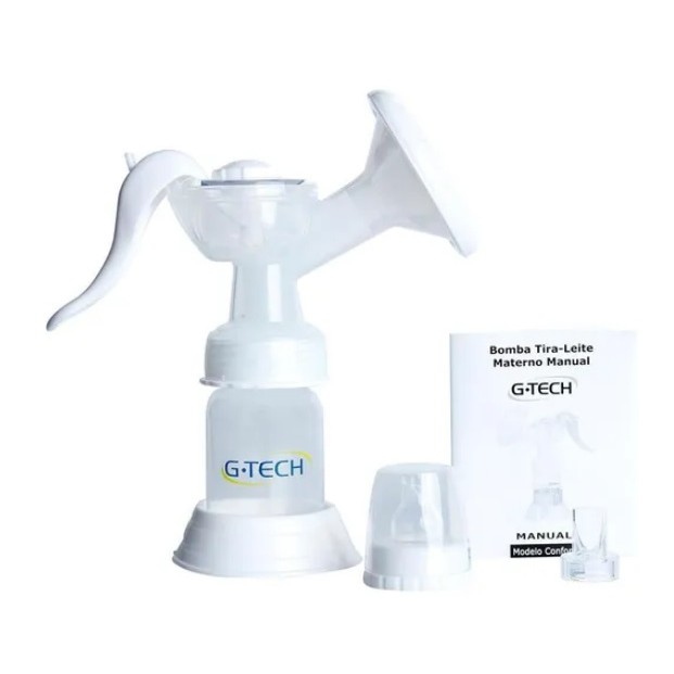 Bombinha De Tirar Leite Materno Manual G-tech C/ Mamadeira Recém Nascido Bebe
