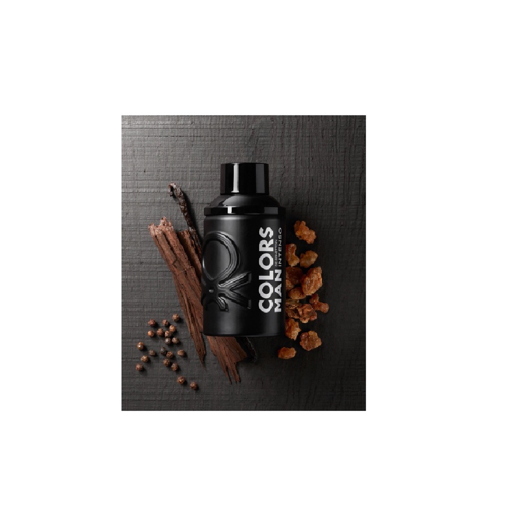Detalhes do Benetton Colors Black Man Intenso Edp 100ml