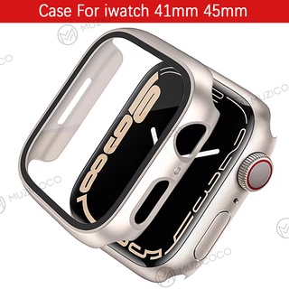 Pronta Entrega Capa Resistente De Vidro Starlight 41mm 45mm Para Smart Watch Série 7/SE/6/5/4