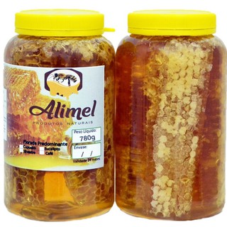 Mel De Abelha - 1 Pote Com Favos De 780 g + Promoção
