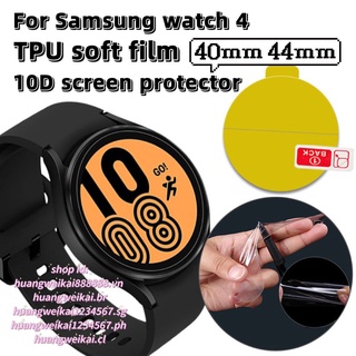 Película Protetora De TPU Para Relógio Samsung Smartwatch 4/S4 HD 10D Flexível Resistente A Arranhões/Riscos 40/44/46mm