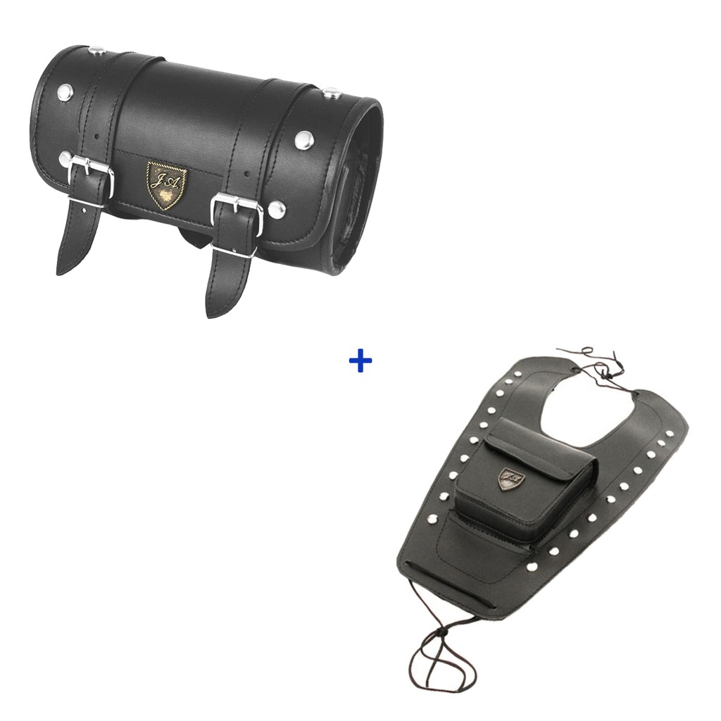 Kit Protetor De Tanque Mirage 150 + Alforge Frontal Com Cravos