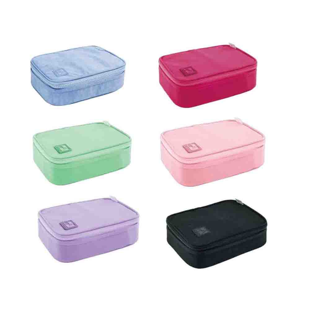 Estojo escolar box happy ou academie Tilibra 100 pens