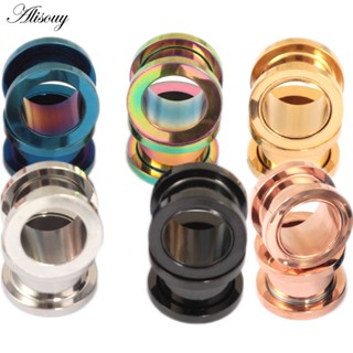 Alisouy 2PC 2-30mm Medidores Auriculares 316L Túneis De Aço Inoxidável Plugues Perfurantes Jóias Esticadores Expansores E em Oferta na Shopee