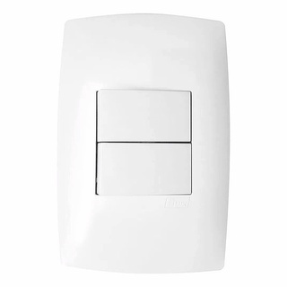 Conjunto Interruptor 2 Teclas Paralelas Juntas Home - Blux