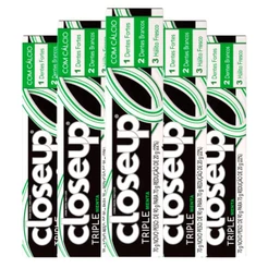 Kit 5 Creme Dental Close Up Triple Menta 70g