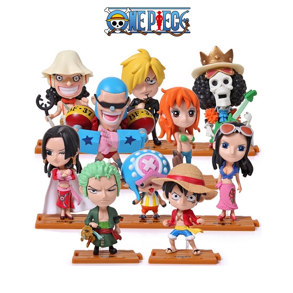 One Piece Miniatura Action Figure Luff Zoro 10 cm Shopee Brasil