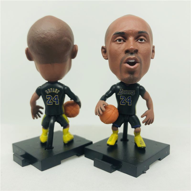 Bonecos De Basquete NBA Los Angeles Lakers Player 24 # Kit Figuras De Ação Kobe Bryant Preta