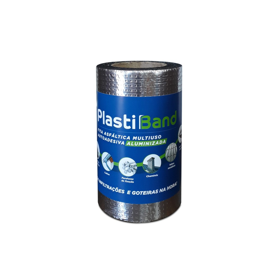 Fita Autoadesiva Manta Asfaltica Aluminizada Plastiband