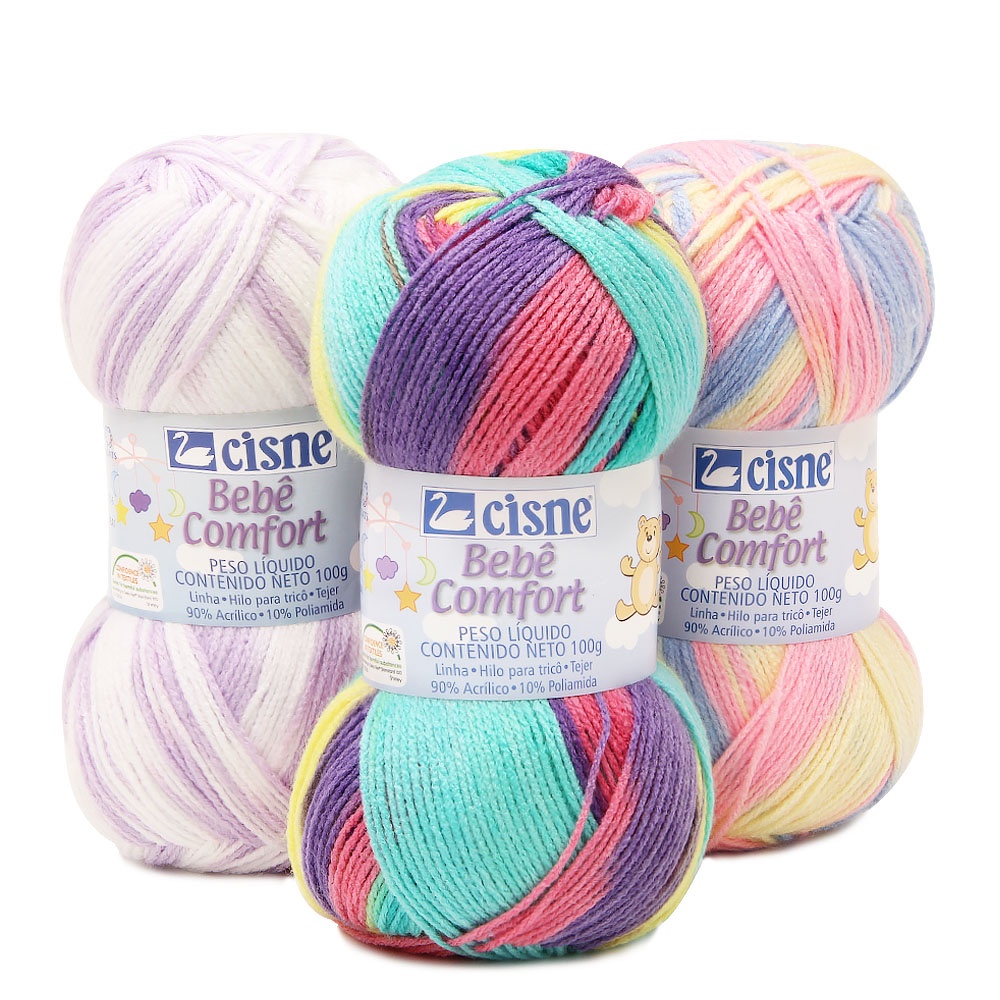 Lã / Fio Cisne Bebê Confort   - 100g | Crochê & Tricô - UNIDADE  - COATS CORRENTE em Oferta na Shopee