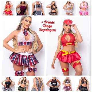 Fantasia sensual feminina luxo calcinha fio regulável lingerie roupa feminina roupas